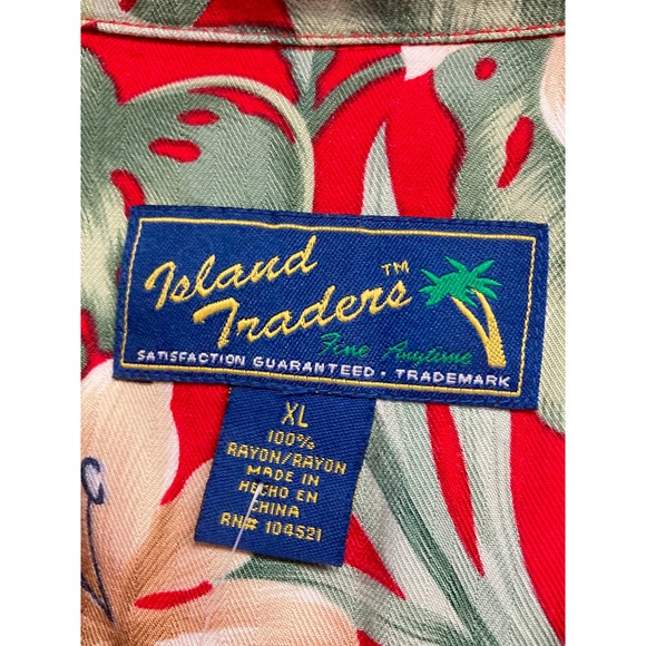 Island Traders Floral Button Down Blouse Size XL - Picture 4 of 5